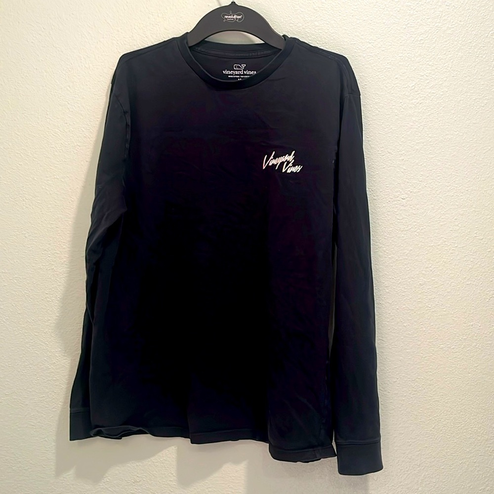 Vineyard Vines Black Long Sleeve Ski Tee- Size M